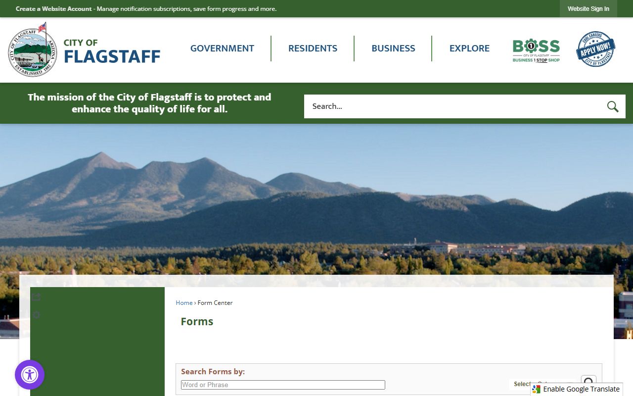 Flagstaff Police online records request form
