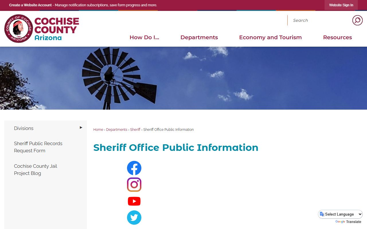 Cochise County Sheriff's Office policy update on mugshot posting