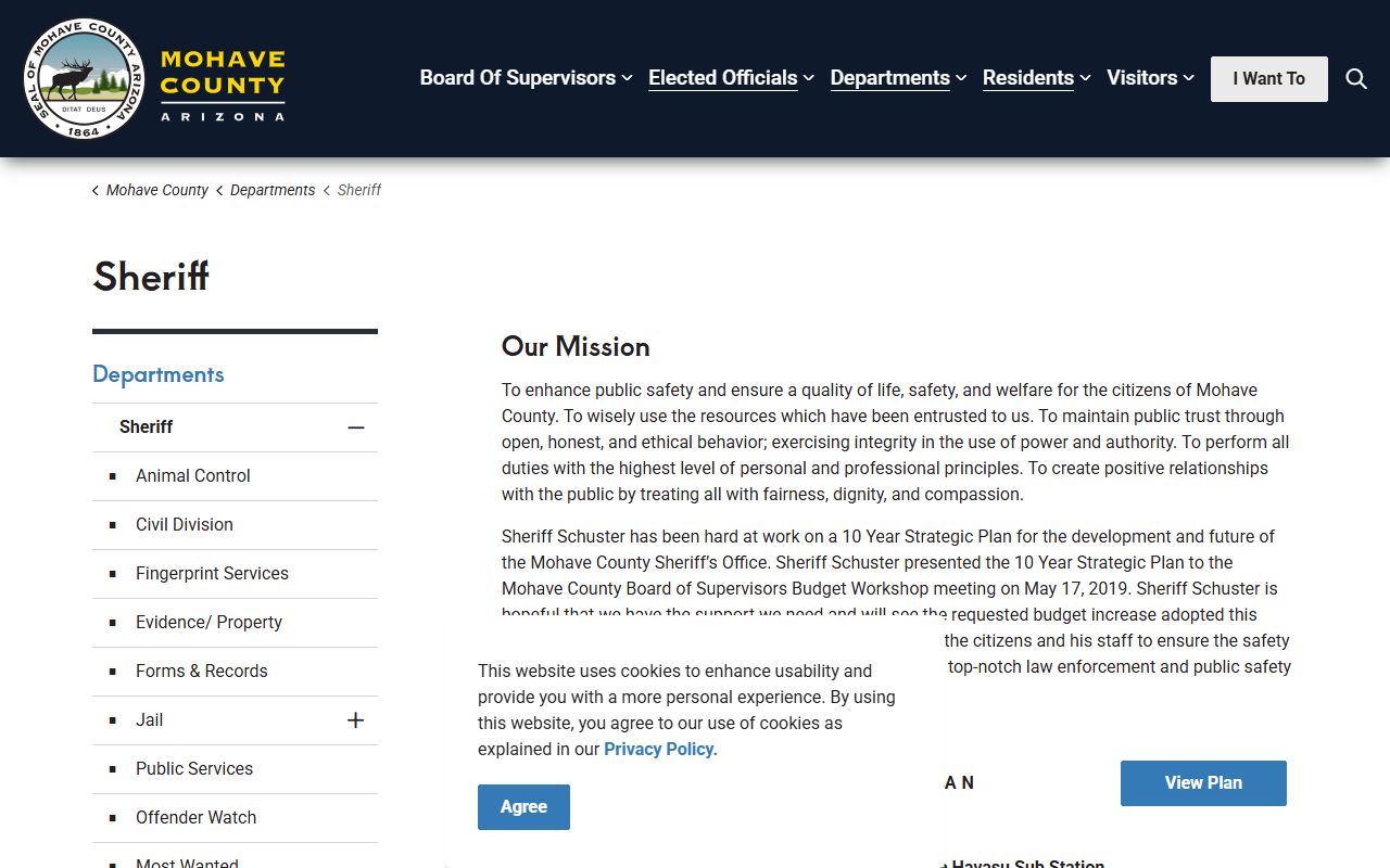 Mohave County Sheriff's Office homepage